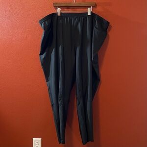 One Bone Men’s Black Lightweight Polyester Drawstring Relaxed Casual Pants